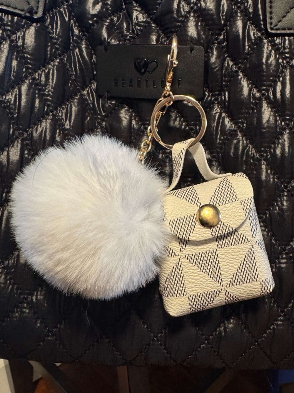 Purse Charm/keychain with Air/Ear pod holder